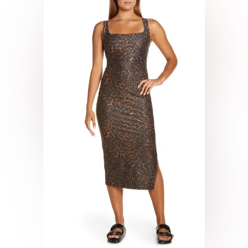 Beyond Yoga Softmark Icon Midi Dress - Animal Print